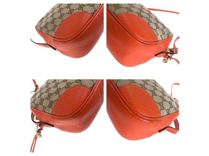 Borsa a tracolla Gucci GG Canvas Leather - vista 3