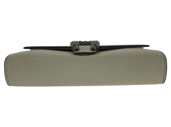 Borsa a tracolla Gucci Dionysus in pelle con catena Bianco - vista 10