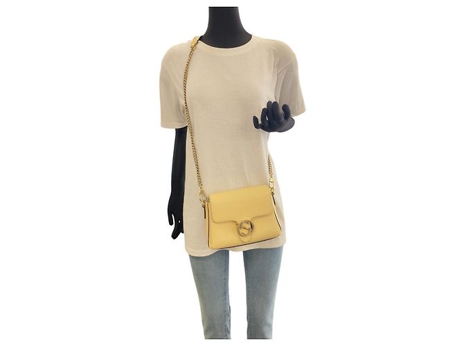 Gucci Interlocking Schultertasche aus Leder - Ansicht 7