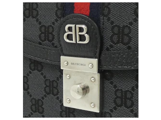 Bolso Balenciaga Hacker Small Canvas Bag Negro - vista 4