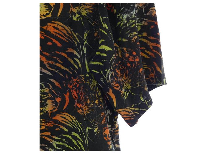 Céline Camisa de manga corta de seda CELINE Negro - vista 6