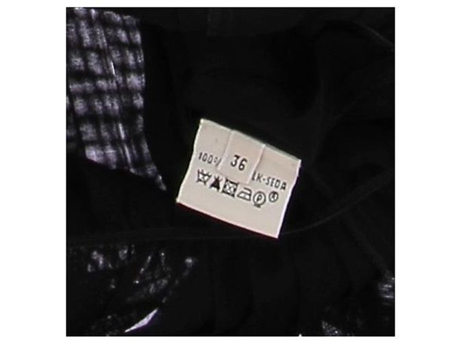 Vestido Hermès negro de seda plisado - vista 6