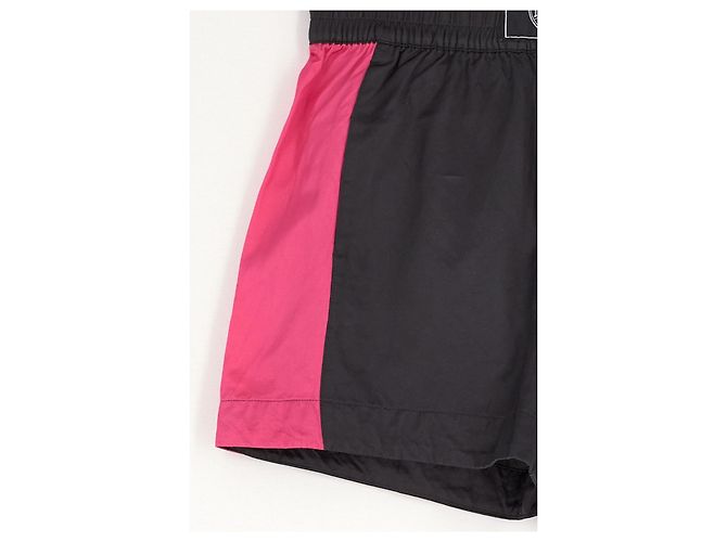 Pantalones cortos Ralph Lauren de algodón negros con paneles rosas - vista 4
