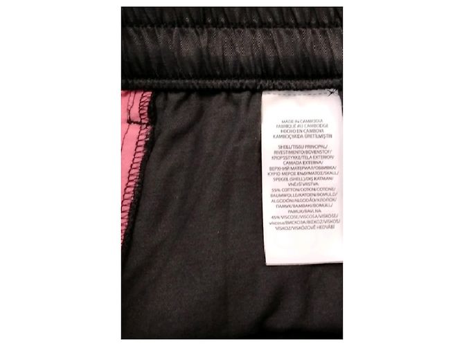 Pantalones cortos Ralph Lauren de algodón negros con paneles rosas - vista 6