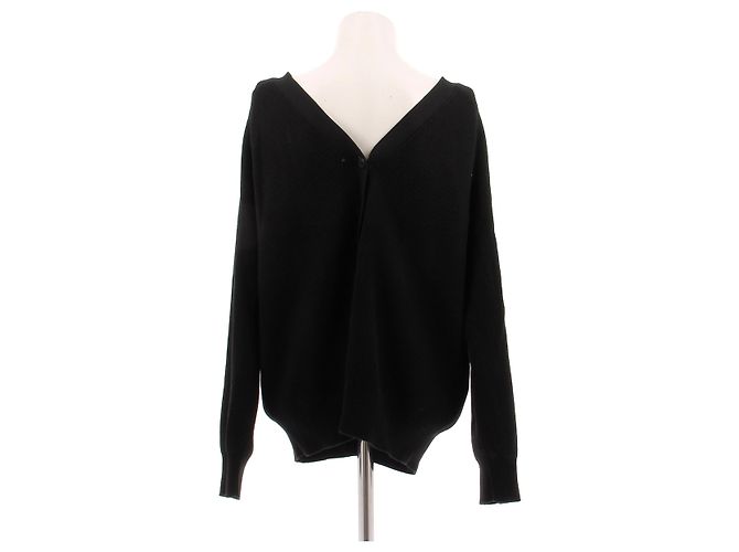 Cárdigan negro de lana Hermès - vista 2