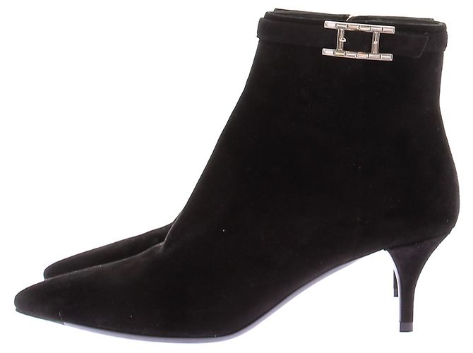 Hermès Stivaletti in camoscio nero - vista 2