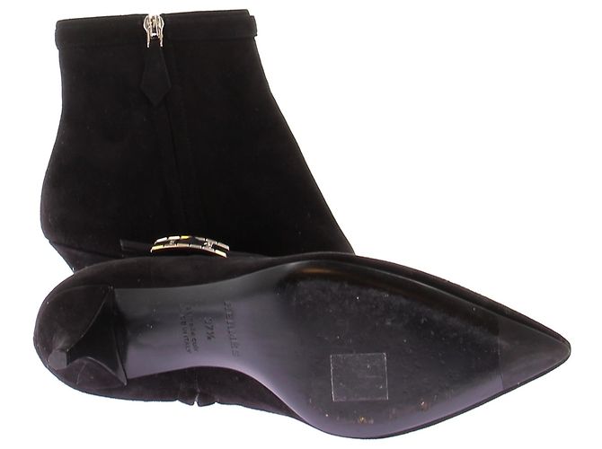 Hermès Stivaletti in camoscio nero - vista 6