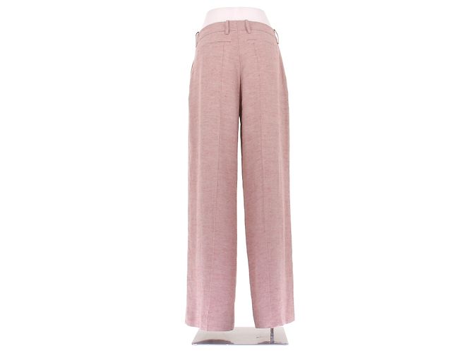 Pantalones Laurence Bras de lino rosa 36 - vista 2