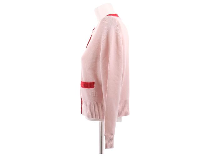Paul & Joe Strickjacke aus Wolle rosa rot - Ansicht 4