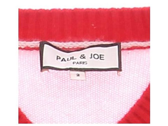 Paul & Joe Strickjacke aus Wolle rosa rot - Ansicht 5