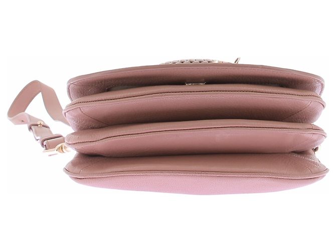 Sac à main Chloé HANA en cuir rose - vue 6