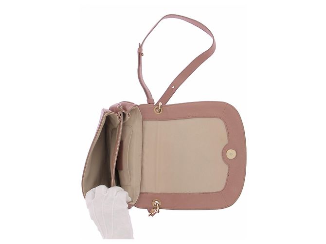 Sac à main Chloé HANA en cuir rose - vue 7