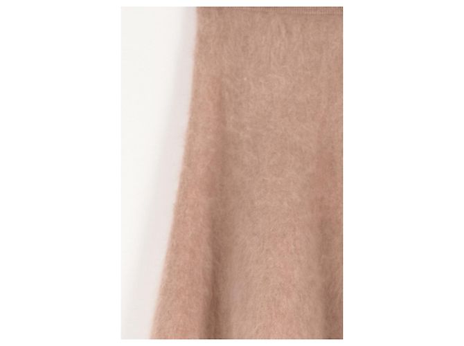 Autre Marque Falda midi acampanada beige de algodón SIX AMES - vista 4