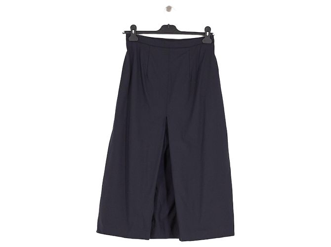 Cos Midirock mit Falten marineblau - Ansicht 2