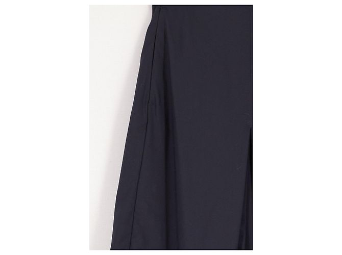 Cos Midirock mit Falten marineblau - Ansicht 4