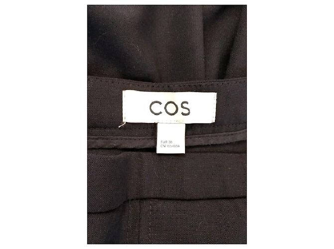 Cos Midirock mit Falten marineblau - Ansicht 5