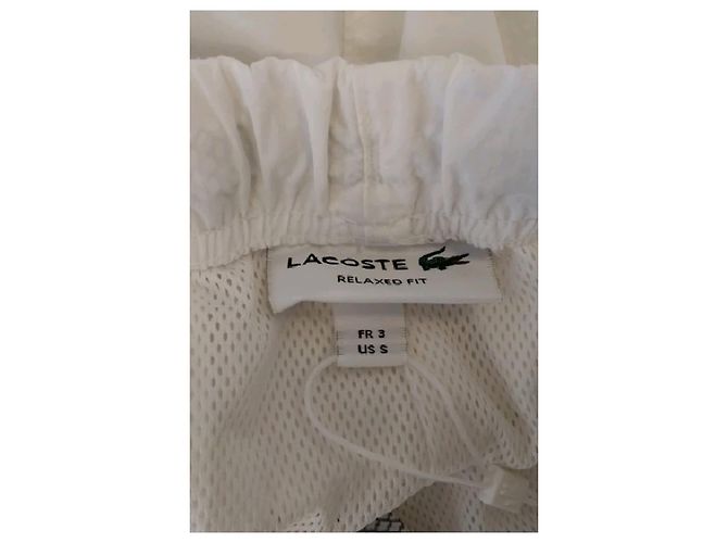 Pantaloni dritti bianchi Lacoste - vista 5