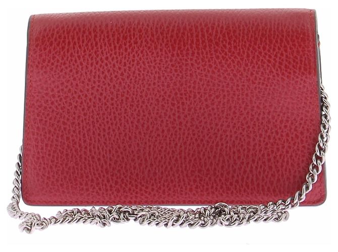 Gucci Handtasche aus rotem Leder - Ansicht 3