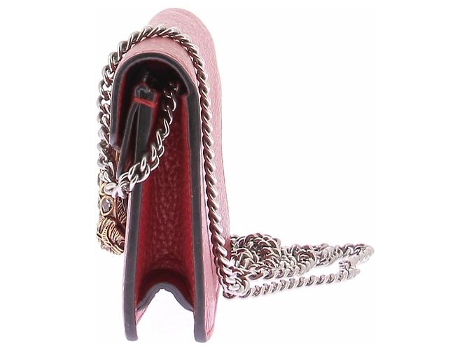 Gucci Handtasche aus rotem Leder - Ansicht 4