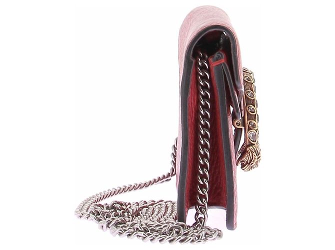 Gucci Handtasche aus rotem Leder - Ansicht 5