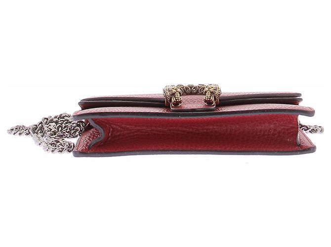 Gucci Handtasche aus rotem Leder - Ansicht 6