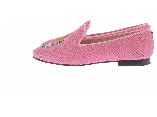 Autre Marque CALITAS WORLD Hausschuhe aus Leder Rosa Größe 38 - Ansicht 2
