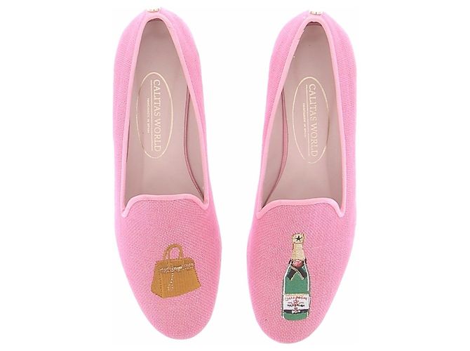 Autre Marque CALITAS WORLD Hausschuhe aus Leder Rosa Größe 38 - Ansicht 4