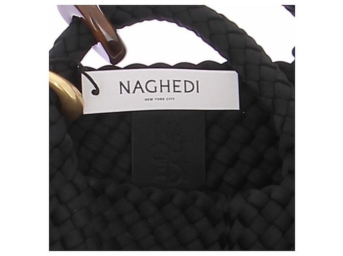 Autre Marque NAGHEDI Tasche schwarz geflochten - Ansicht 5