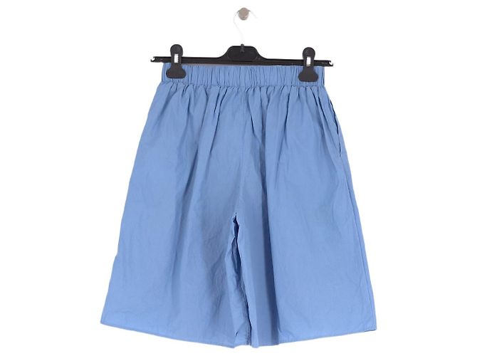 Autre Marque Pantaloncini in cotone blu THE FRANKIE SHOP - vista 2