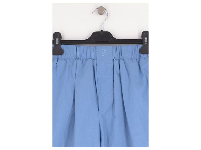 Autre Marque Pantaloncini in cotone blu THE FRANKIE SHOP - vista 3