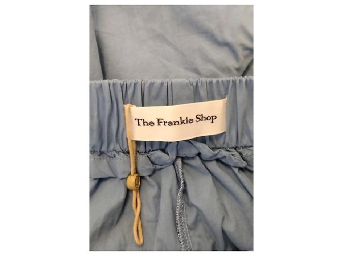 Autre Marque Pantaloncini in cotone blu THE FRANKIE SHOP - vista 5