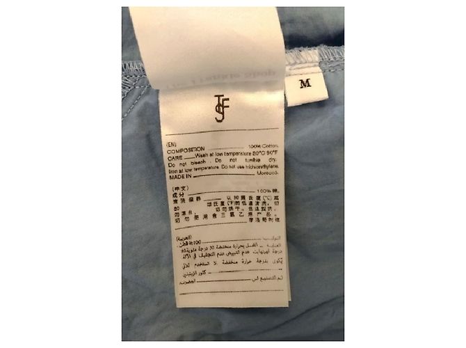 Autre Marque Pantaloncini in cotone blu THE FRANKIE SHOP - vista 6