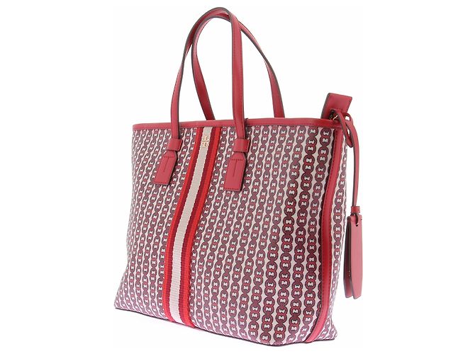 Borsa tote Tory Burch in pelle rossa - vista 2