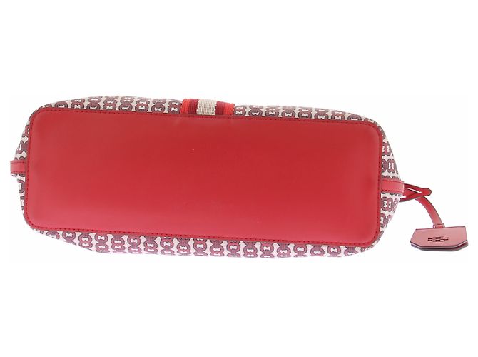 Borsa tote Tory Burch in pelle rossa - vista 6