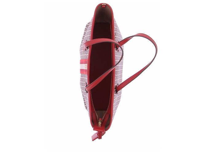Borsa tote Tory Burch in pelle rossa - vista 7