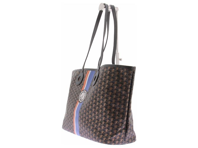 Autre Marque Borsa a mano MOYNAT in pelle nera e marrone - vista 2