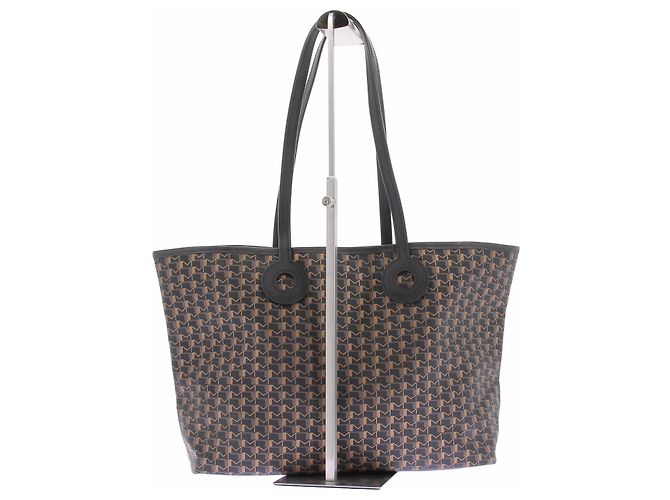 Autre Marque Borsa a mano MOYNAT in pelle nera e marrone - vista 3
