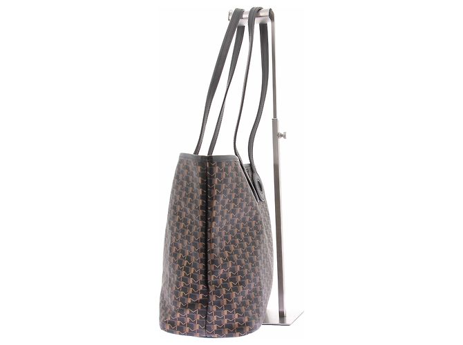 Autre Marque Borsa a mano MOYNAT in pelle nera e marrone - vista 4