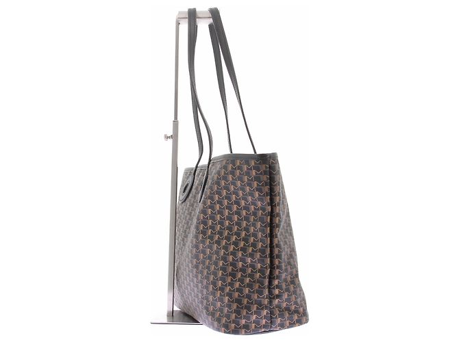 Autre Marque Borsa a mano MOYNAT in pelle nera e marrone - vista 5