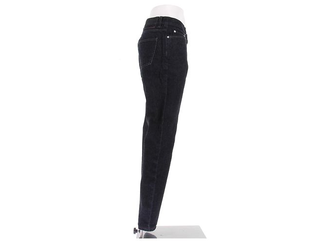 Hermès Navy Blue Cotton Jeans Size 40 - view 3
