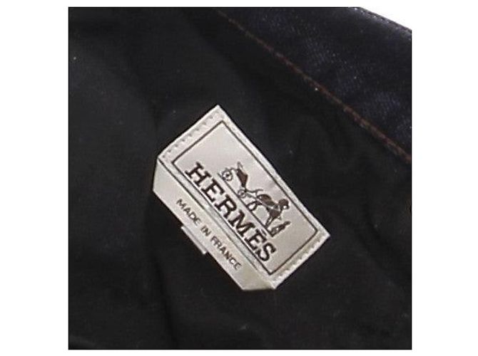 Hermès Navy Blue Cotton Jeans Size 40 - view 5