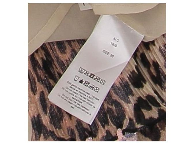 Ganni Blusa con estampado de leopardo Castaño - vista 7