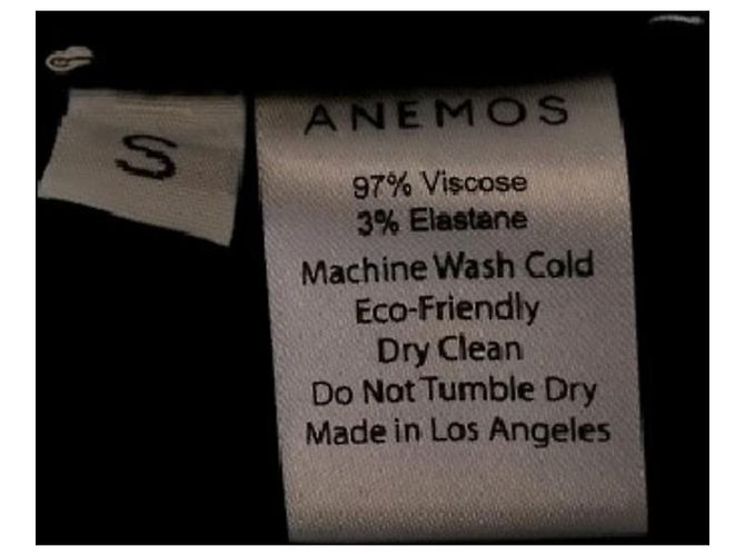 Autre Marque ANEMOS Maxirock Schwarz Viscose - Ansicht 6