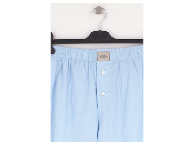 Autre Marque COMME SI Weite hellblaue Baumwollhose - Ansicht 3