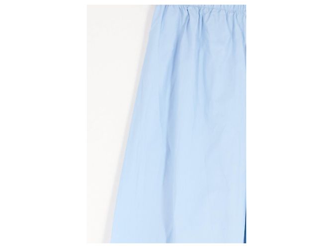 Autre Marque COMME SI Weite hellblaue Baumwollhose - Ansicht 4