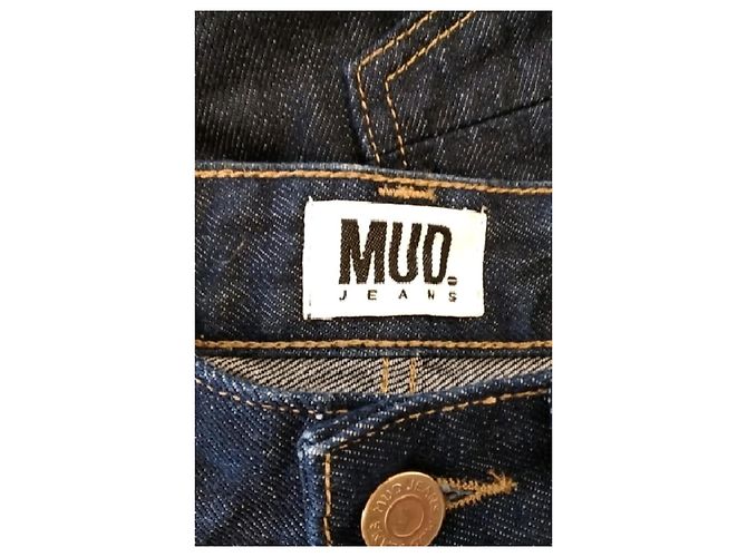 Autre Marque Jeans largos de algodão azul marinho MUD JEANS 38 - vista 3