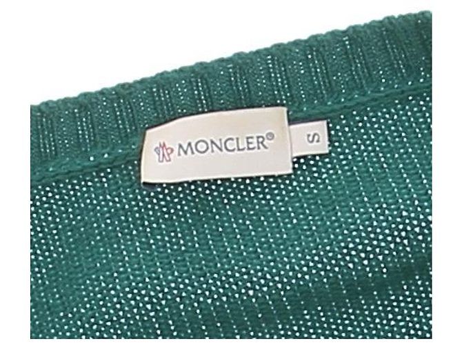 Moncler Weste zweifarbig grün Wolle - Ansicht 6