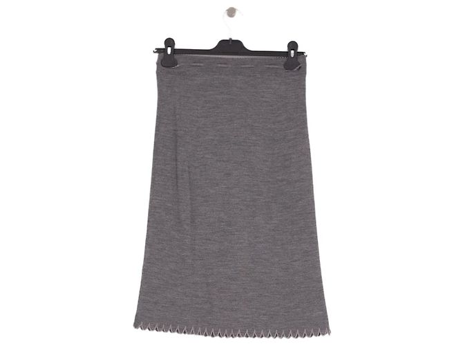 Autre Marque Falda midi gris THE GARMENT de algodón Talla S - vista 4