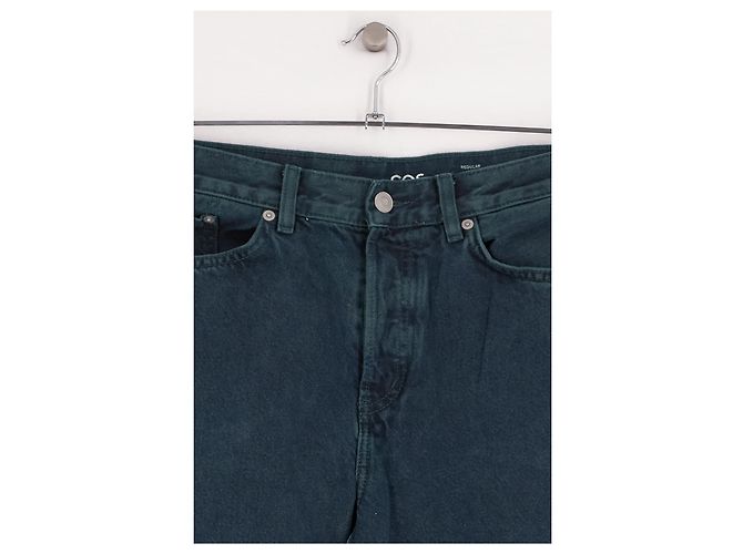 Vaqueros de pierna recta en denim azul cerceta Cos - vista 3