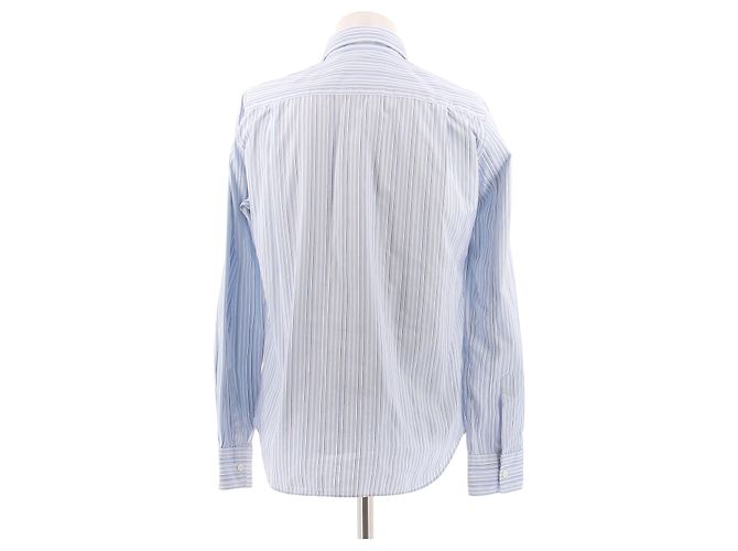 Autre Marque Camisa de algodão às riscas azul PLAY COMME DES GARCONS - vista 2